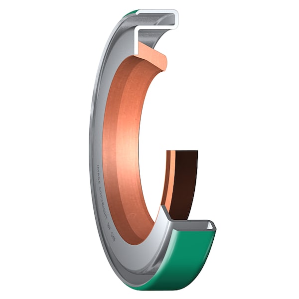 Skf FKM, single lip, grease seal, Bore-Tite 19746 - main